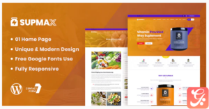 Supmax - Health & Supplement WordPress Theme