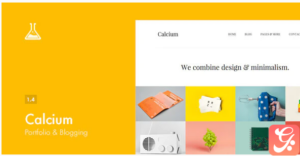 Calcium - Minimalist Portfolio & Blogging Theme 1.5