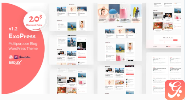 Exopress | Multipurpose Personal Blog WordPress Theme 1.2
