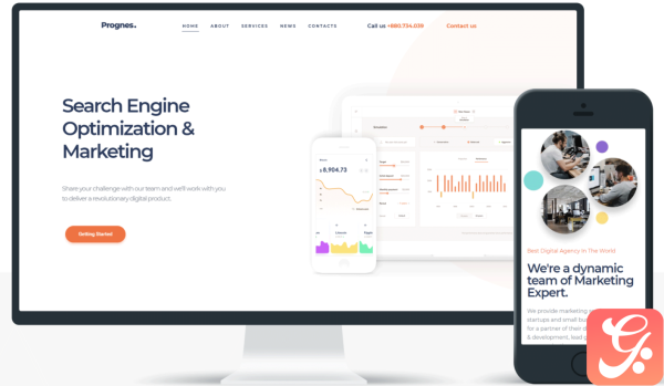 Prognes - Consulting Multipurpose Clean Elementor WordPress Theme