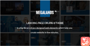 MegaLands - Multipurpose Landing Pages Drupal 8 Theme