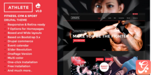 Athlete - Fitness, Gym and Sport Drupal theme