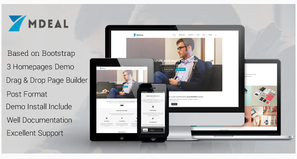Mdeal - Responsive Business Drupal 7.6 Theme