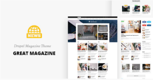 Great - Responsive Magazine News Drupal 8.7 Theme