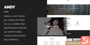Andy – Elegant Creative Minimal One Page Template