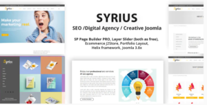 Syrius - SEO Digital Agency Creative Joomla Template