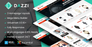 Vina Dazzi - VirtueMart Template for Watches Store