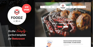 Foodz - Restaurant, Spa & Salon Joomla Template