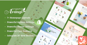 Arangi - Organic & Healthy Products Shopify Theme