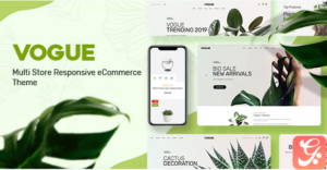 Vogue - Plant Store Opencart Theme (Included Color Swatches)
