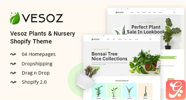 Vesoz Plants And Nursery Shopify Theme