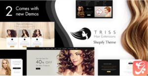 Triss - Hair Extension, Beauty Salon Shopify Theme
