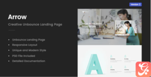 Arrow | Creative Unbounce Landing Page
