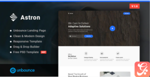 Astron - Business Unbounce Landing Page Template