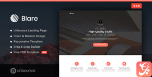 Blare - Business Unbounce Landing Page Template