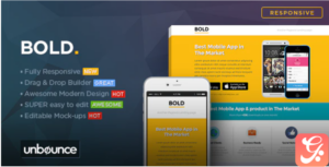 BOLD - Unbounce App Landing Page Template