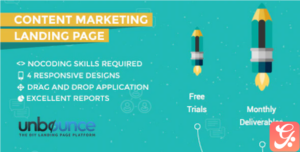 Content Marketing Unbounce Landing Page