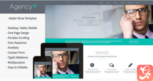 AgencyPlus - One Page Multi-Purpose Muse Template