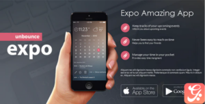 Expo Unbounce Product Landing Page