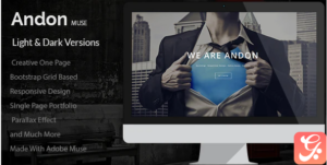 Andon - Parallax Onepage Muse Template