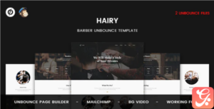 Hairy - Barber Unbounce Template