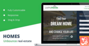 Homes Realestate unbounce Landing Page