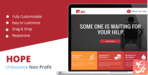 Hope - Non Profit Unbounce Landing page