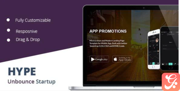 Hype Startup Unbounce Landing Page