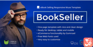 BookSeller - eBook Selling Responsive Muse Template