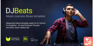 DJBeats - DJ Courses / Scratch School / Music Academy Responsive Muse Template