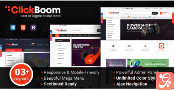 ClickBoom Responsive Multipurpose Shopify Theme Sections Ready