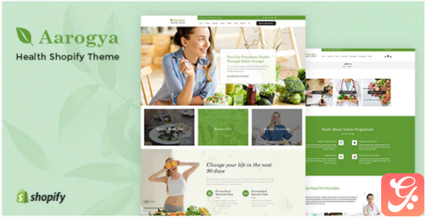 Aarogya Healthcare Nutrition and Wellness Shopify Theme