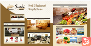 Sushi - Shopify Menu, Restaurant Theme
