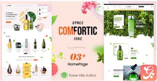 Comfortic Clean Responsive Beauty Cosmetic Shopify Theme