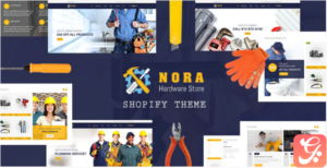 Nora - Hardware Store, Plumbing Shopify Theme