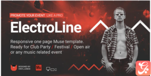 ElectroLine - One Page Event Promo Muse Template