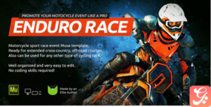 Enduro - Extreme Motorcycle Race Event Website Muse Template