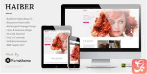 Haiber - Beauty, Haircut, & Make-up Muse Template