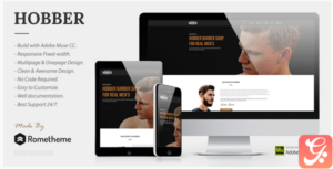 Hobber - Barbershop, Hair & Salon Muse Template