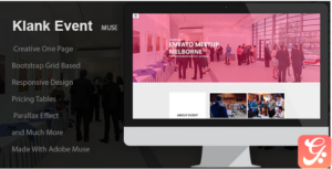Klank Event | Landing Page Muse Template