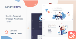 Ethant Hunt - Personal Onepage WordPress Theme