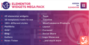 Elementor Widgets Mega Pack - Addons for Elementor 1.1