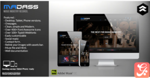 Madass - Music Industry Muse Template