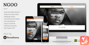 NGOO - Charity, Non-profit, and Fundraising Muse Template