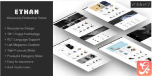 Ethan Responsive Prestashop 1.6, 1.7 Theme
