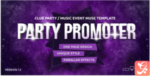 Party Promoter - Club Music Event Muse Template