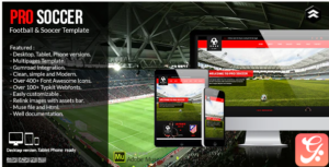 Pro Soccer - Football Team Muse Template