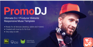 PromoDJ - DJ / Producer / Musician Website Responsive Muse Template