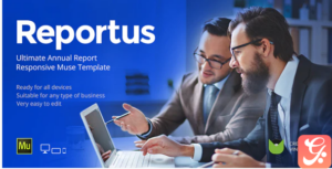 Reportus - Annual Report Responsive Muse Template