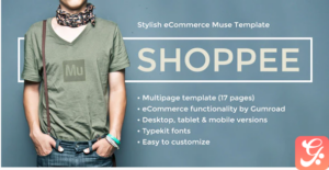 Shoppee - Stylish eCommerce Muse Template